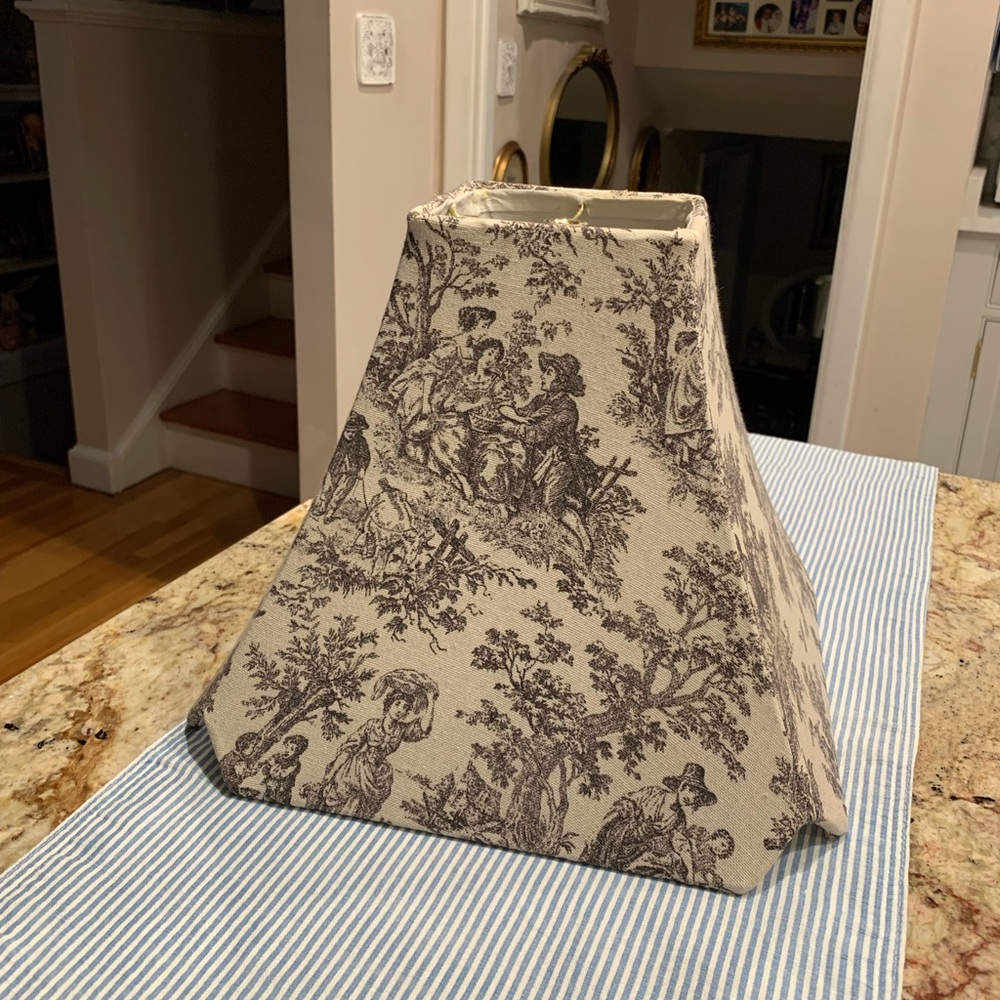Decorative Toile Fabric Lamp Shade